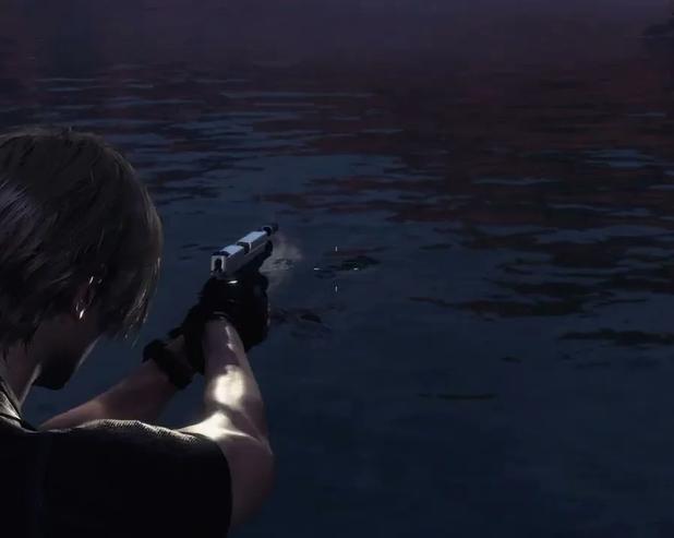 Стреляй в озеро ради награды.</p>
<p>Игроки, знакомые с оригинальной Resident Evil 4, троллят новичков